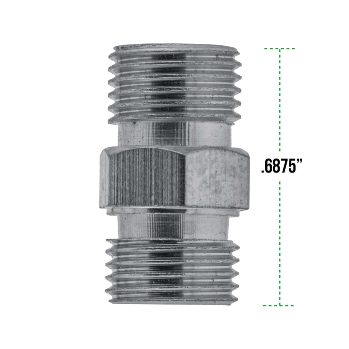 1/8" BSP Male to 1/8" BSP Male Fitting Conversion Adapter