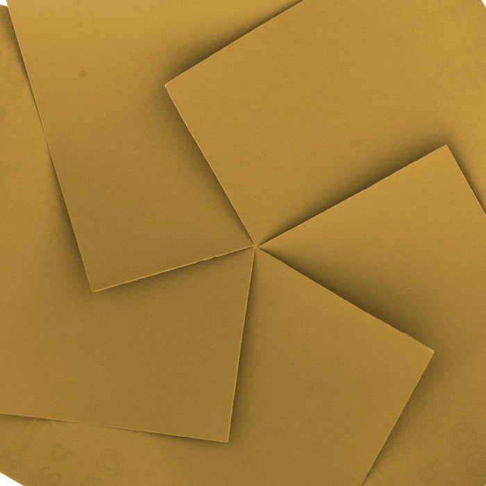320 Grit Gold - 1/4 Sheet Plain Backing Sandpaper 5.5" x 4.5" - For Palm Sanders - Box of 400