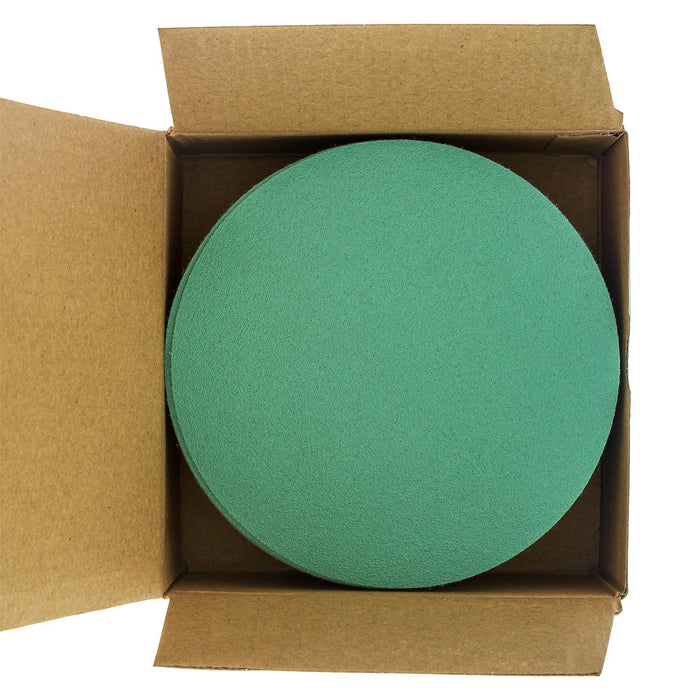 120 Grit - 5" Green Film - Hook & Loop Sanding Discs for DA Sanders - Box of 50