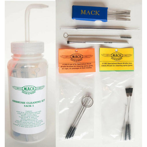 Mack Brush Professional Airbrush and Spray Gun Cleaning Kit to Keep Your Spraying Equipment Clean and Efficient