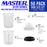 Master Paint System MPS Disposable Paint Spray Gun Cup Liners and Lid System, 50 Pack Mini Size 6 Ounce (180ml) Kit