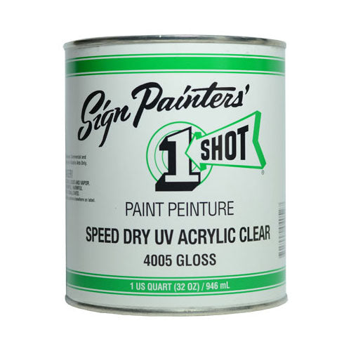 1-Shot 4005 Speed Dry Uv Acrylic Clear Qt