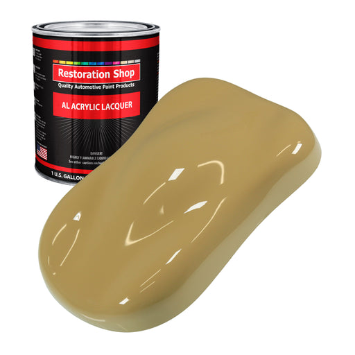 Buckskin Tan - Acrylic Lacquer Auto Paint - Gallon Paint Color Only - Professional Gloss Automotive, Car, Truck, Guitar & Furniture Refinish Coating