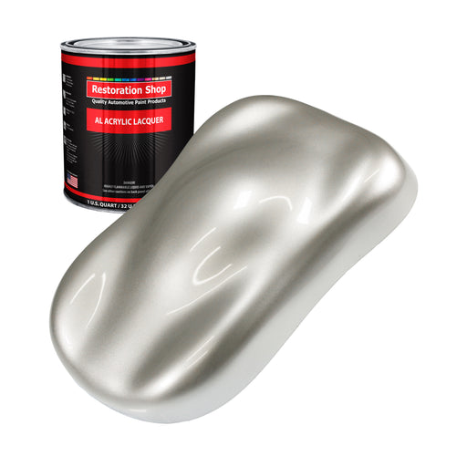 Sterling Silver Metallic - Acrylic Lacquer Auto Paint - Quart Paint Color Only - Professional High Gloss Automotive Car Truck Guitar Refinish Coating