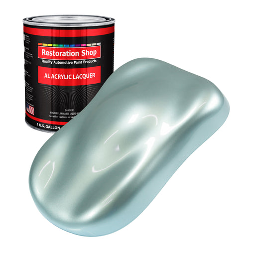 Frost Blue Metallic - Acrylic Lacquer Auto Paint - Gallon Paint Color Only - Professional Gloss Automotive Car Truck Guitar Furniture Refinish Coating