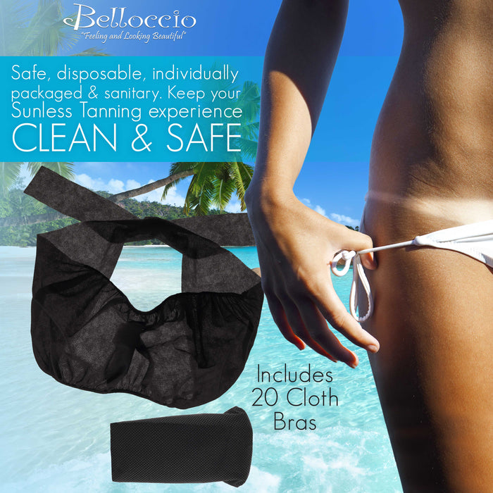 Belloccio 20 Disposable Bras (Brassieres): Sunless Spray Tanning, Salon, Spa