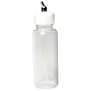 4 Ounce Plastic Airbrush Bottle (Jar) with 60 Angle Adapter Lid Assembly, Fits Master ABD-2010 Suction Feed Airbrush