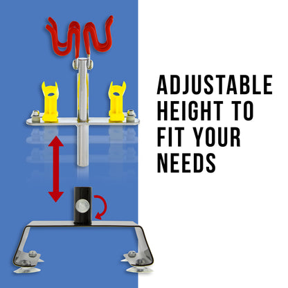 4-Airbrush Holder Station - Swivel & Tilt Tabletop - Airbrush Accessories & Supplies for Garage or Workspace