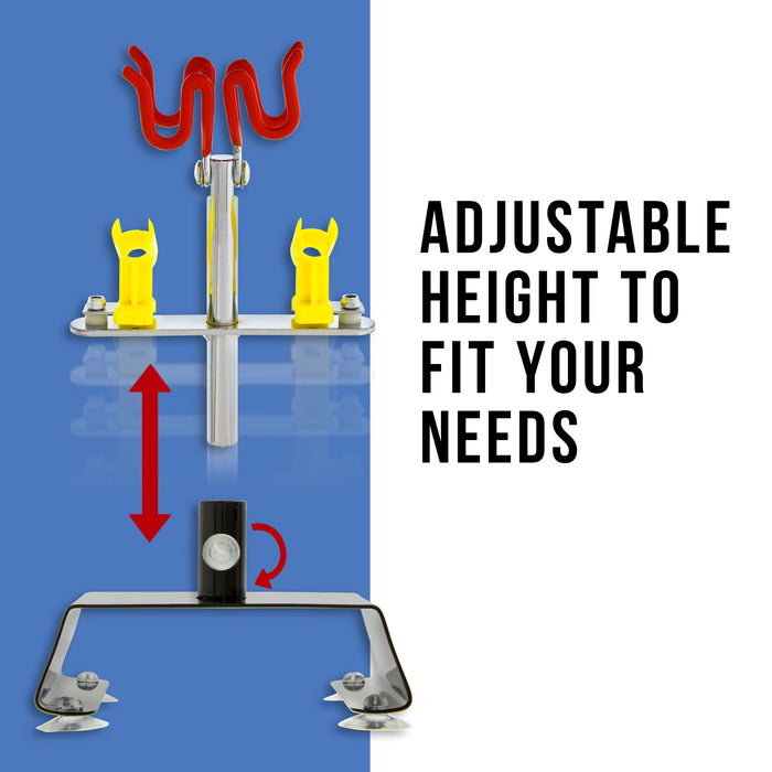 4-Airbrush Holder Station - Swivel & Tilt Tabletop - Airbrush Accessories & Supplies for Garage or Workspace