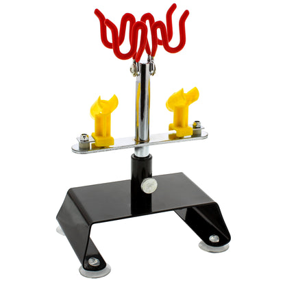 4-Airbrush Holder Station - Swivel & Tilt Tabletop - Airbrush Accessories & Supplies for Garage or Workspace