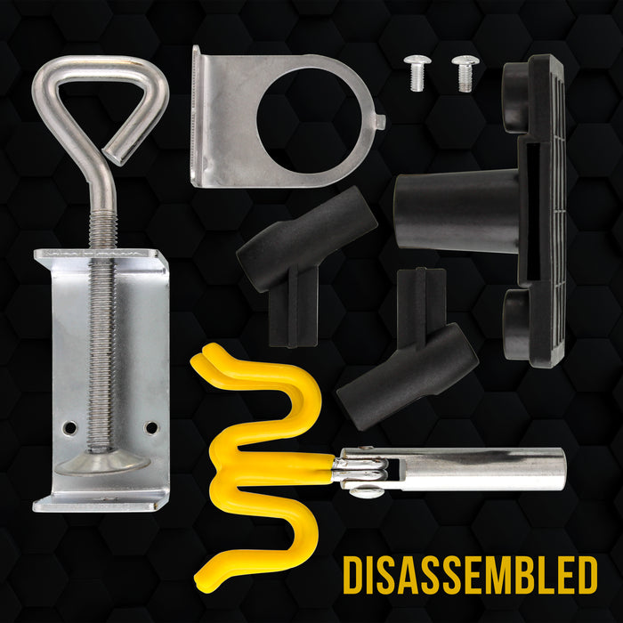 Universal Clamp-On 4-Airbrush Holder - Airbrush Accessories & Supplies for Garage or Workspace