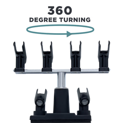 Universal Clamp-On 6-Airbrush Holder - Airbrush Accessories & Supplies for Garage or Workspace