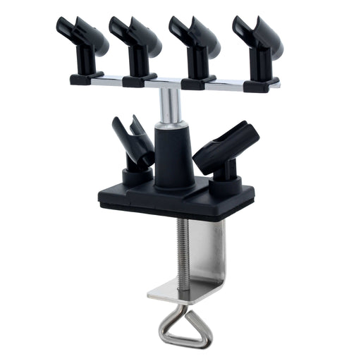 Airbrush Holder for 2 Airbrushes; Mounts Onto Regulator and Water Trap Filters for Airbrush Air Compressors
