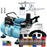 Multi-Purpose Airbrushing Kit with Cool Runner II Dual Fan Air Compressor, Air Hose & 6 Wicked Createx Colors