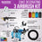 Cool Runner II Dual Fan Air Compressor Cake Decorating System Kit with 3 Airbrushes, Gravity and Siphon Feed, 4 Color Food Coloring Set - How-to Guide