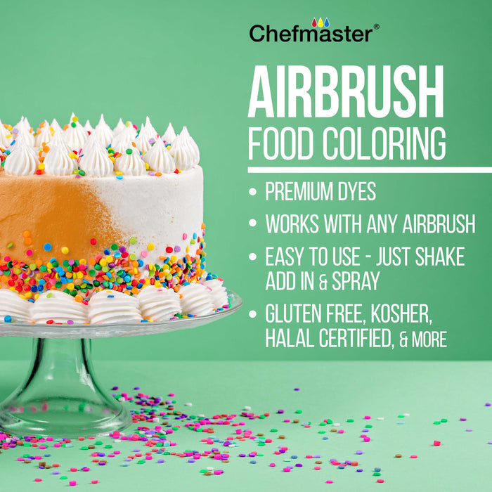 Master Airbrush Cake Airbrush Decorating Kit with 3 Airbrushes, Compressor, and 12 Food Colors - Air Brush for Cake Decoration & Cookie Airbrush Kit