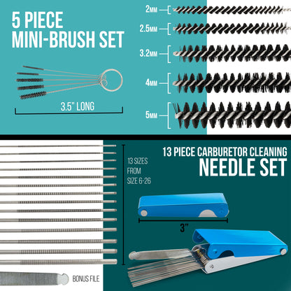 Cleaning Kit with Cleaning Pot & Solution - Airbrush Cleaner Tools for All Air brush Models