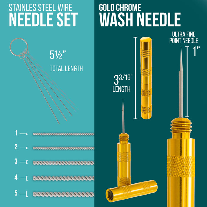 Master Airbrush Cleaning Kit with Cleaning Pot & Solution - Airbrush Cleaner Tools for All Air brush Models