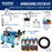 Master Airbrush Cool Runner II Air Brush Kit with Air Compressor Dual Fan, Gravity & Siphon Feed Airbrush Set, 6 Color Acrylic Paints Primary Opaque Colors, How-To Guide Manual