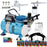 Master Airbrush Cool Runner II Air Brush Kit with Air Compressor Dual Fan, Gravity & Siphon Feed Airbrush Set, 6 Color Acrylic Paints Primary Opaque Colors, How-To Guide Manual