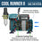 Cool Runner II Dual Fan Air Compressor System Kit with a Pro Set G222 Gravity Airbrush Kit with 3 Tips 0.2, 0.3 & 0.5 mm - Hose, Holder, How-to Guide