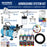 Master Airbrush Cool Runner II Air Brush Kit with Dual Fan Compressor & 2 Airbrushes - Includes 6 Primary Acrylic Paint Colors Artist Set, How-To Guide, Color Chart & Hose