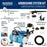 Master Airbrush Cool Runner II Airbrush Kit with Dual Fan Air Compressor, 3 Airbrushes, Cleaning Brushes, Holder, Color Mixing Wheel & How-To Air Brush Manual, Gravity & Siphon Feed
