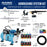 Master Airbrush Cool Runner II Airbrush Kit with Dual Fan Air Compressor, 6 Primary Opaque Colors Acrylic Paint Set, 3 Airbrushes, Cleaning Brushes