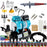 Professional VL SET Airbrush Kit with Cool Runner II Dual Fan Air Storage Tank Compressor System, 12 Color Airbrush Paint Set and Accessories