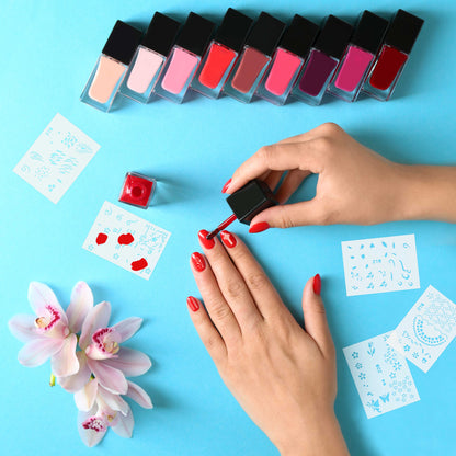Airbrush Nail Stencils - Nail Art Stencils Series #11: 260 Unique Designs from 20 Individual Templates
