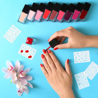 Airbrush Nail Stencils - Nail Art Stencils Series #12: 360 Unique Designs from 20 Individual Templates