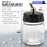 10 Pack of Master Airbrush TB-002 3/4 oz Glass Jar Bottles with 30 degree Down Angle Adaptor Lid Assembly - Dual-Action Siphon