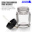 10 Pack of Master Airbrush TB-002 3/4 oz Glass Jar Bottles with 30 degree Down Angle Adaptor Lid Assembly - Dual-Action Siphon