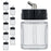 10 Pack Master Airbrush TB-003, 3/4 oz Glass Jar Bottles with 60 degree Down Angle Adaptor Lid Assembly, Single-Action Siphon