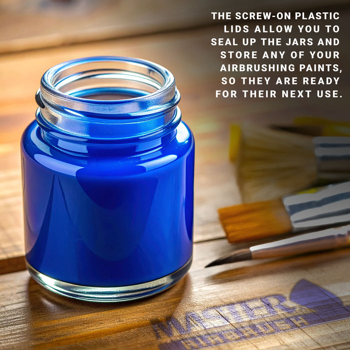 Master Airbrush Brand Box of 10-each TB-007 Empty 3/4-Ounce, (22cc) Glass Bottle for SB84 Side-Feed Mount Airbrush