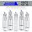 10 Pack Master Airbrush TB-009, 3.4oz Plastic Jar Bottles with 30 Degrees Down Angle Adaptor Lid Assembly, Dual-Action Siphon