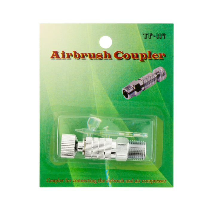 Airbrush Quick Release Disconnect Coupler with Plug 1/8 in. BSP Male and Female Connections