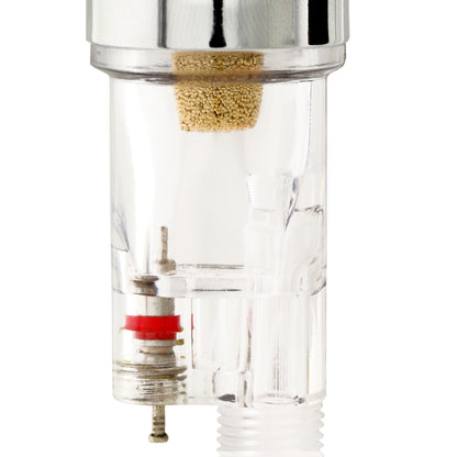 In-Line Mini Air Filter Water Trap - 1/8" BSP Threads - Airbrush Moisture Trap & Air Compressor Accessory (Connects directly onto airbrushes and