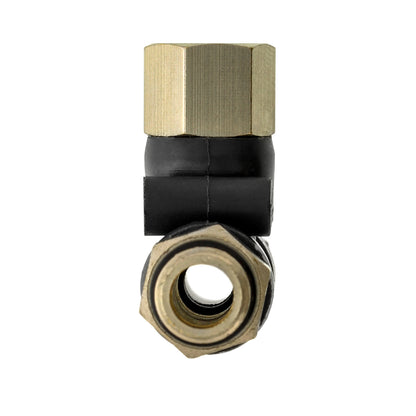 2-Way Air Hose Splitter Manifold - 1/8" BSP Fittings; 2 Male Air Outlets and 1 Female Air Inlet