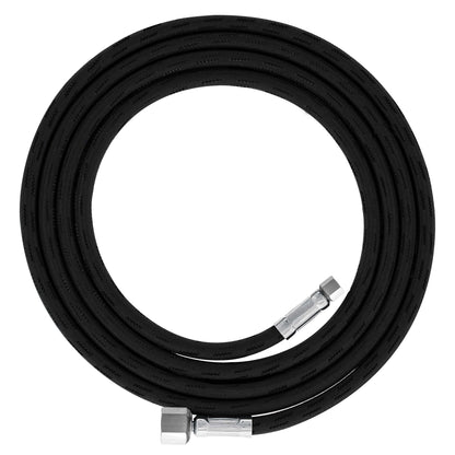 Premium 6 Foot Nylon Braided Airbrush Hose - Standard 1/8" and Non-Standard 1/4" BSP Adapter Fitting Connectors (Please note one end is 1/4" fitting