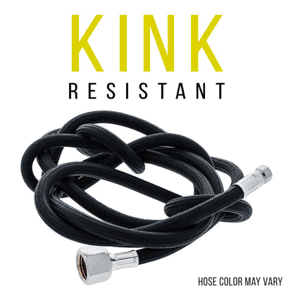 6 Foot Braided Airbrush Hose - Paasche 1/4” NPT & 1/4" BSP Air Brush Hose Adapter Fitting Connectors for Regulator Compressor