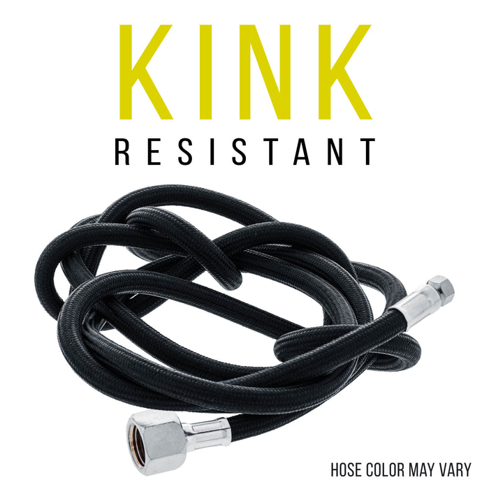 6 Foot Braided Airbrush Hose - Paasche 1/4” NPT & 1/4" BSP Air Brush Hose Adapter Fitting Connectors for Regulator Compressor