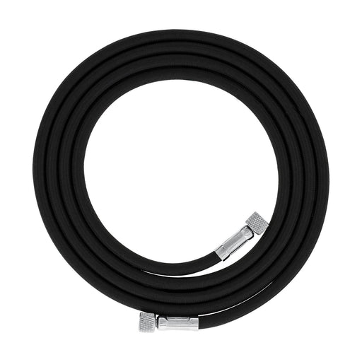 Premium 6 Foot Nylon Braided Airbrush Hose - 1/8" BSP Air Brush Adapter Fitting Connectors on Both Ends (Hose color may vary)