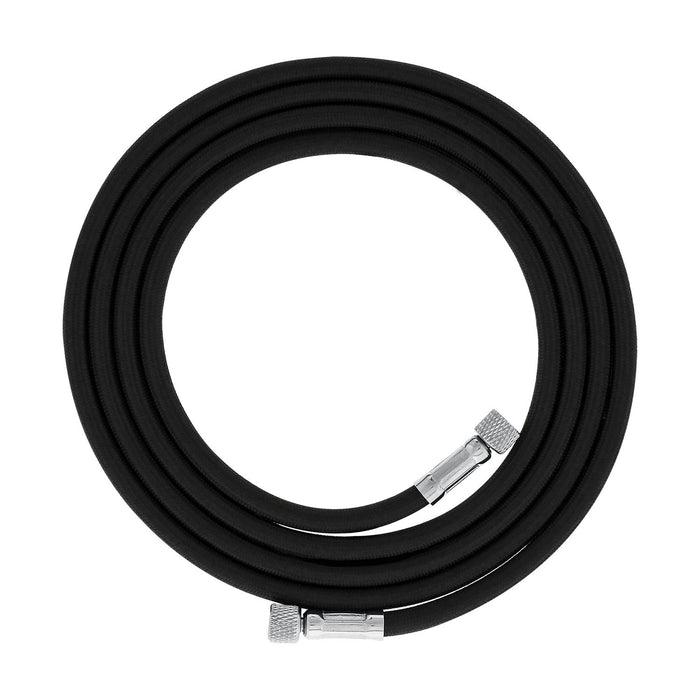 Premium 6 Foot Nylon Braided Airbrush Hose - 1/8" BSP Air Brush Adapter Fitting Connectors on Both Ends (Hose color may vary)