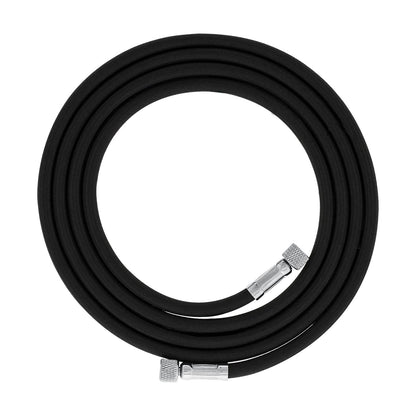 Premium 6 Foot Nylon Braided Airbrush Hose - 1/8" BSP Air Brush Adapter Fitting Connectors on Both Ends (Hose color may vary)