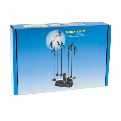 Almighty Clips Airbrush Project Holder with 6 Clips & Flexible Rods