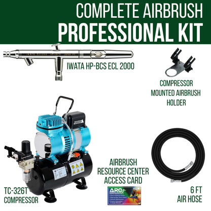 Eclipse HP-BCS 4200 Airbrush Kit with Cool Runner II Dual Fan Air Tank Compressor