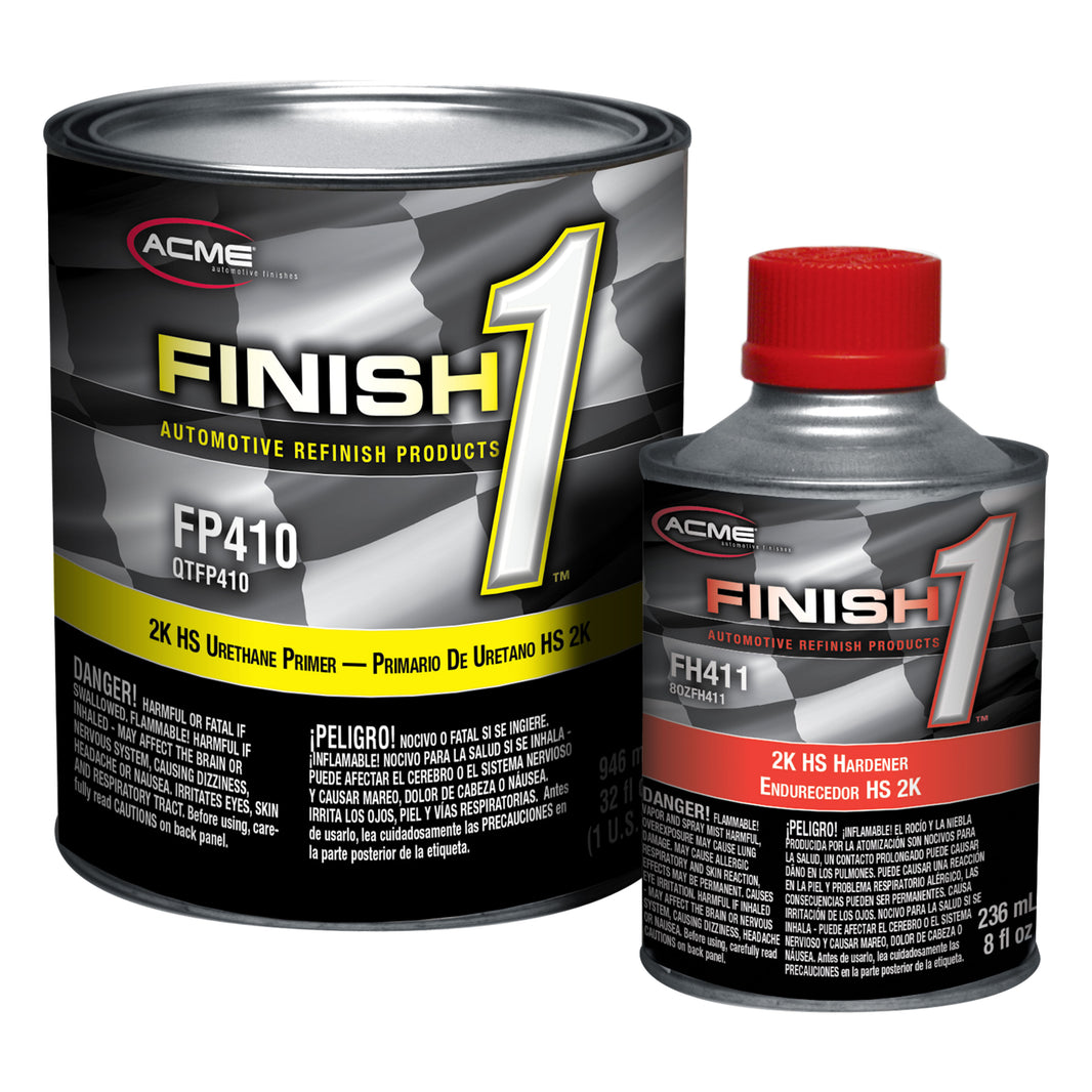 Finish 1 - 2K HS Urethane Primer with 2K HS Hardener - Quart Kit