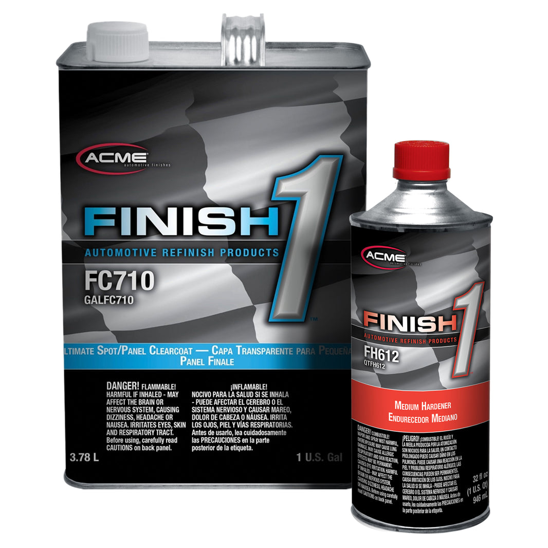 Finish 1 - Ultimate Spot/Panel Clearcoat with Medium Hardener - Gallon Kit