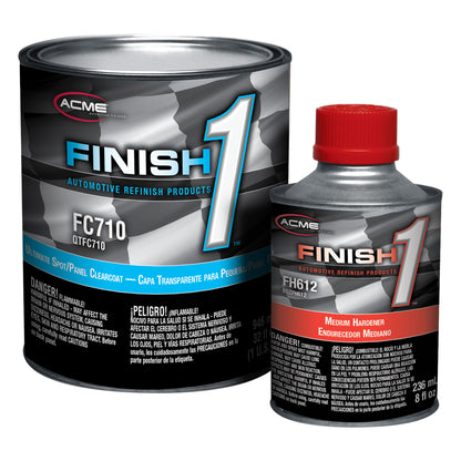 Finish 1 - Ultimate Spot/Panel Clearcoat with Medium Hardener - Quart Kit